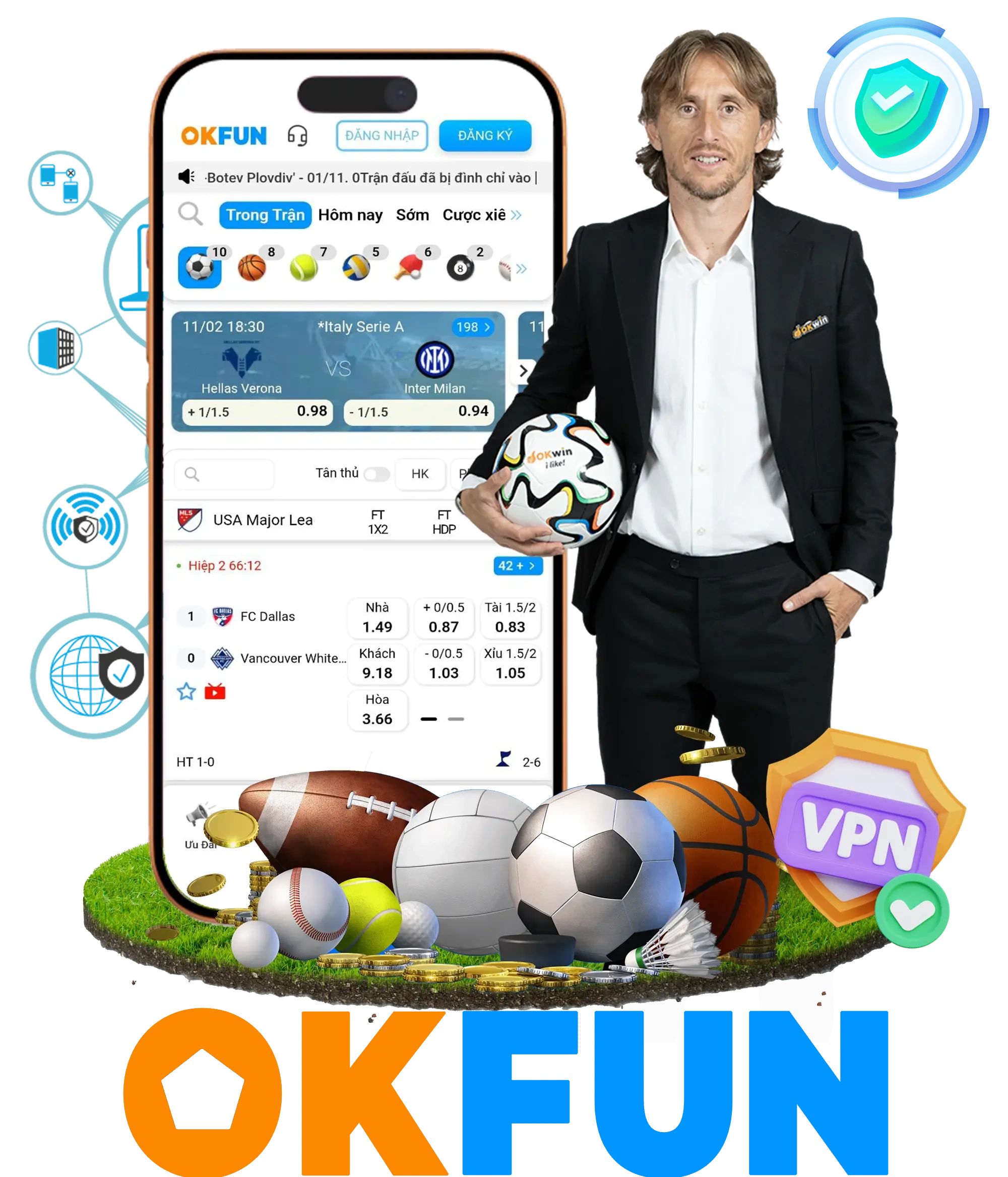 Dịch vụ ứng dụng Okfun trên điện thoại